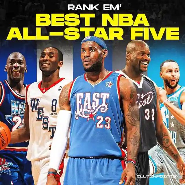 2024年NBA全明星周末已经开始了，大家对今年的全明星阵容，都不太满意。没办法，NBA正处于一个新老更替的阶段，像勒布朗詹姆斯、斯蒂芬库里和杜兰特等人，都已经成为了三旬老将。为此，美媒列出了NBA历史上最强的9套全明星五人阵容。1.1990年东部全明星最强五人阵容：伊塞亚托马斯、迈克尔乔丹、查尔斯巴克利、拉里伯德、尤因1990年开始，迈克尔乔丹开始慢慢接管联盟，这是他开始成神前的最后一个赛季。2.1992年东部全明星最强五人阵容：伊塞亚托马斯、迈克尔乔丹、斯科蒂皮蓬、查尔斯巴克利、尤因像魔术师约翰逊和拉里伯德这些80年代巨星，已经开始没落。迈克尔乔丹这些球星，开始统治联盟。3.2000年西部全明星最强五人阵容：贾森基德、科比、加内特、蒂姆邓肯、奥尼尔这是90年代选秀崛起的标志，当时科比和奥尼尔刚开始开启他们的三连冠之路。不过蒂姆邓肯在那之前已经拿到了总冠军，而贾森基德在加入篮网之后，也曾带领球队两进总决赛。4.2006年东部最强全明星五人阵容：艾弗森、韦德、文斯卡特、勒布朗詹姆斯、奥尼尔接近巅峰末期的奥尼尔，还有03届黄金一代的勒布朗詹姆斯和韦德，成为了联盟当时最受关注的焦点。5.2011年西部全明星最强五人阵容：克里斯保罗、科比、卡梅隆安东尼、杜兰特、伊巴卡雷霆当年在杜兰特的带领下，成为西部最受关注的球队之一。克里斯保罗也曾险些和科比联盟，最后交易被叫停，只能在全明星大赛上联手科比。6.2016年西部全明星最强五人阵容：威少、库里、科比、伦纳德、杜兰特那是科比职业生涯最后一次全明星大赛，其余四人都是联盟2016年至今，NBA最高的巨星球员之一。7.2019年全明星勒布朗队最强五人阵容：凯里欧文、哈登、伦纳德、詹姆斯、杜兰特后来，联盟整改了NBA全明星规则，不再分东西部全明星阵容，分队长选人制。东西部各选一个队长，由队长选择其他全明星球员。8.2020年全明星勒布朗队最强五人阵容：哈登、东契奇、伦纳德、詹姆斯、戴维斯这是杜兰特和库里等人受伤的赛季，那年的全明星大赛显得有点黯淡无光。9.2021年全明星勒布朗队最强五人阵容：库里、麦科勒姆、东契奇、詹姆斯、约基奇这一年的选人，让球迷感到有些失望。可能是因为麦科勒姆的入选，没办法人家可是球员工会的领导，这得给面子。插图