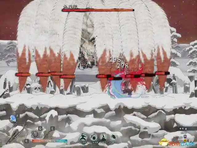 《月风魔传:不朽之月》图文攻略,剧情流程攻略(含“剧情流程”“打法要点”“BOSS战”)。《月风魔传:不朽之月》是一款和风横版动作游戏,游戏采用非线性迷宫,与优秀的砍杀系统融为一体,讲述月族家主持刀维护正义,铲除罪恶的故事。游戏比较硬核,难度和黑魂类似,比较考验玩家的技巧,死亡惩罚也相当重,想挑战高难度或者享受砍杀的刺激的玩家,不妨一试。序章序章教学关,拿上刀,左键攻击,右键格挡,shift闪避,空格跳跃,连击硬直,砍死敌人。按Q或者E射远程,但弹药稀少,一般不用来打小兵。骷髅怪是最低级的敌人,直接上去砍就行了。可以在设置里面自定义按键,将闪避绑定到更舒服的位置,例如笔者将其绑定到鼠标中键,操作难度就大大降低了。跳跃的时候,二段跳可以跳得更远,如果要下去,就空格+S。回到基地,捡起地上的武器开始闯关。这里说一下,每次死亡之后都会返回到这里,进度会被重置,所有道具丢失,这是本游戏最难的地方。边地忌地骷髅兵很好对付,上去连击弄死,弓箭手需要用跳跃躲开,格挡的时候,对操作要求很高,不建议格挡。空格+S跳下去,然后一直往右边走,路上可以开箱子拿到武器,武器随机,品质也是随机,看脸。遇到炸弹怪的时候,除了要躲开炸弹外,主要打法就是上去近战击杀。关于武器,棒子不推荐,这种武器伤害高,但是攻速特别慢,极其容易被敌人攻击,除了棒子这种慢攻速武器,其他的都行,推荐用刀或者双刀。下图这种怪,暂且叫他猛男吧,这种怪拿着棒子,伤害特别高,一下可以打掉你一半的血,所以在战斗的时候,上去砍两刀就闪避走,不要贪刀,要慢慢磨死。走到尽头后,跳下去,再往左边走,路上遇到石碑,互动可以拿到血瓶。在战斗的时候,最好不用格挡,而是用闪避,这样会触发暴击,打出的伤害可以秒掉精英怪。下图这种黄颜色的传送门可以进去逛逛,里面是商店,武器不用买,因为开箱子就能刷到,材料还是值得一买的。走到尽头再上去,下图这里就是出口,进去打BOSS。BOSS战-龙骨鬼第一章BOSS非常好打,跳跃+连击砍头部,这样便可顺带砍到其他部位,造成数倍的伤害,而攻击手部将其摧毁可以瘫痪掉BOSS的武力,如果BOSS发动攻击,就使用跳跃来躲避。打完后,可以用搜集到的材料对武器进行升级,也可以用魂升级自身,建议优先升级技,堆叠武器伤害。业火断崖这一关还是一样的打法,只是要注意鬼脸怪的冲击,可以用格挡挡掉攻击,如果当前武器没有格挡招式,可以用跳跃来躲避。然后就是潜伏在地上的小怪,这种小怪攻击的时候会施加流血效果,务必用高攻速武器打,不要让他攻击到,不然一直流血会很吃亏。流程还是探索地图然后找出口,出口在地图的左边。BOSS战-大百足形态1:盘踞此时跳上去砍就行,因为这样会砍到多个部位,伤害较高。形态2,:侧翼钻地喷射远程此时,远离BOSS,闪避掉远程攻击。如果在BOSS钻出来的时候就跳上去用闪避砍的话,就会触发暴击,打断施法。形态3:撞击大招这个大招非常好躲,BOSS冲过来的时候,跳跃,跳到BOSS身上砍,不仅能躲开攻击,而且也能造成伤害。云霞双峰开局砍掉两边的恶魔眼,驱散迷雾。注意,这一关的出口就在入口上面一层,需要你驱散迷雾才能进去。这一关主要的威胁就是天上的鸟会发射毒炸弹,需要你优先从上面走,将天上的鸟清除掉,不然在和其他敌人混战的时候,容易被炸。然后就是迷雾问题,清除迷雾的方法就是摧毁地图上的恶魔眼,只要跟着紫色迷雾走就能找到。关于拿着大钟的壮汉,打正面会没有伤害,需要闪避绕后,背刺打出伤害。BOSS战-双天鬼这两个BOSS其实也不难,首先去打黄颜色的鬼,不难,跳上去砍就行了。黄颜色鬼残血后,会放大招,也不难躲,地上有黄颜色闪电的,就是BOSS攻击的区域,躲开就行。杀死闪电鬼后,再去打风鬼,风刃的躲法也简单,跳跃避开即可。靠近BOSS,近战上去连击,建议躲在边缘砍。梦幻游廊歌女的打法,远程声波跳跃躲掉,闪避近身砍死。蠕虫是一种很弱的敌人,如果有双刀的话,建议拿双刀砍,右键大风车可以砍死一大片敌人。般若是这一关比较麻烦的敌人,它蓄力后会发动冲击,此时要用闪避绕后背刺,因为只有这样,才能打出伤害,不然如果正面砍的话,没有伤害。来到楼梯口,互动进去。暗世界的出口就是如下图这种传送门,互动之后回到明世界。如下图箭头所指,出口就在最下面一层。BOSS战:土蜘蛛本关的要点:如下图箭头所指,下雪的地方就是BOSS突袭的位置,不要被打中了,一发残血不是闹着玩的。打法就是跑上门连击砍。另外,关卡中会刷一些小怪,只需要让他们数量不要太多就行,留下一两个不杀也没事,专心去打BOSS。强化和激活BOSS战之后就可以强化以及激活武器,强化的意思是,使用材料强化武器,但不会立即生效。如果要让强化生效,就要去激活,将武器的各个技能给点上。另外,武器段位越高,伤害越高,如果要获得高段位武器,就要深入流程,流程越往后,段位越高。荒波大洞游戏的路非常好走,一直往右走到头就行。走在路上的时候,BOSS也会刷出,但仅仅是干扰你,没什么威胁,突出的射弹速度很慢,只要保持移动,就不可能击中你。打人鱼的时候注意了,格挡闪避都不好使,最好的打法就是近身,然后跳跃+攻击,由于人鱼尾部攻击是横扫,只要你在空中,就打不中你。BOSS战:五头水龙没啥难度,直接跳到小船上,砍BOSS就行,建议用矛打,因为范围广,所以能攻击到多个部位。BOSS大招的时候,跳到位置高的小船上就能躲开攻击。无穷雪原这一关,不要走下面,因为全是尖刺陷阱。走上面,路也不难找,一直往左走即可。敌人都是很常见的类型,建议用矛打,三连击硬直非常好用。下图就是本关的地图,可以发现,出口就在最左边的位置。BOSS战:九尾狐九尾狐是最好打的BOSS,BOSS的攻击位置会以红圈标注,非常好躲。BOSS攻击完了后,你就可以去砍它的尾巴了,然后进入二阶段。二阶段同理,也是标注红圈攻击位置,只是数量变多了而已,打法就是站在地图中间,这样容易躲。躲开攻击后,再继续砍,BOSS硬直后,上去砍头,触发必杀即可。古战场遗迹你终于找到了兄长,然而你却发现,兄长因为嫉妒而背叛了家族,必须得大义灭亲!两个阶段,都不难,第一阶段,建议用双刀,上去连击砍翻即可。第二阶段也是同理,和一阶段一样,双刀上去砍,速战速决,不要拖得太久,放大招的时候,用跳跃连击打。古都古都地图难度极高,首先就是陷阱,陷阱会喷射毒雾,让你中毒,但有攻击频率,趁着没有激活的时候,赶紧走掉。然后就是狮鹫,狮鹫的攻击有两段,第一段,冲过来蓄力,第二段,蓄力完了后砸下来重击,所以,只要在第一段蓄力的时候躲开就行。最难打的敌人是下图这种武士,他可以一发打残你,甚至秒杀,所以务必注意了,一定要拉近距离,近战缠斗,不要拉开距离,不然会被远程一发秒。近战的时候,在他攻击的时候,闪避绕后,最好用长矛打,长矛绕后,三连击打出硬直击飞,然后再不断地三连击就行。注意,第一次攻击的时候,一定要绕后三连击,不然攻击会被打断。然后就是冰柱陷阱,一旦被击中就会被冻结,给敌人可乘之机。不过本身没什么伤害。流程也简单,寻找开关,激活传送门,一直深入关卡即可。BOSS战:天津斗须大章鱼BOSS,主要的打法就是先断须,断须能破防,破防后就可以上去砍头,触发必杀技。如下图箭头所指,场景中出现这种影子的时候,其实就代表BOSS攻击的位置,及时躲开,不然会被击中。然后就是下图这种情况,紫色圆盘形成的时候,就要远离,不然会被激光击中。BOSS蓄力大招的时候,站到如下图箭头所指的平台上就能躲开。大章鱼就是最终BOSS,击杀它,你就清理掉了邪恶BOSS,任务完成,游戏完结。插图50 《月风魔传:不朽之月》图文攻略,剧情流程攻略(含“剧情流程”“打法要点”“BOSS战”)。《月风魔传:不朽之月》是一款和风横版动作游戏,游戏采用非线性迷宫,与优秀的砍杀系统融为一体,讲述月族家主持刀维护正义,铲除罪恶的故事。游戏比较硬核,难度和黑魂类似,比较考验玩家的技巧,死亡惩罚也相当重,想挑战高难度或者享受砍杀的刺激的玩家,不妨一试。序章序章教学关,拿上刀,左键攻击,右键格挡,shift闪避,空格跳跃,连击硬直,砍死敌人。按Q或者E射远程,但弹药稀少,一般不用来打小兵。骷髅怪是最低级的敌人,直接上去砍就行了。可以在设置里面自定义按键,将闪避绑定到更舒服的位置,例如笔者将其绑定到鼠标中键,操作难度就大大降低了。跳跃的时候,二段跳可以跳得更远,如果要下去,就空格+S。回到基地,捡起地上的武器开始闯关。这里说一下,每次死亡之后都会返回到这里,进度会被重置,所有道具丢失,这是本游戏最难的地方。边地忌地骷髅兵很好对付,上去连击弄死,弓箭手需要用跳跃躲开,格挡的时候,对操作要求很高,不建议格挡。空格+S跳下去,然后一直往右边走,路上可以开箱子拿到武器,武器随机,品质也是随机,看脸。遇到炸弹怪的时候,除了要躲开炸弹外,主要打法就是上去近战击杀。关于武器,棒子不推荐,这种武器伤害高,但是攻速特别慢,极其容易被敌人攻击,除了棒子这种慢攻速武器,其他的都行,推荐用刀或者双刀。下图这种怪,暂且叫他猛男吧,这种怪拿着棒子,伤害特别高,一下可以打掉你一半的血,所以在战斗的时候,上去砍两刀就闪避走,不要贪刀,要慢慢磨死。走到尽头后,跳下去,再往左边走,路上遇到石碑,互动可以拿到血瓶。在战斗的时候,最好不用格挡,而是用闪避,这样会触发暴击,打出的伤害可以秒掉精英怪。下图这种黄颜色的传送门可以进去逛逛,里面是商店,武器不用买,因为开箱子就能刷到,材料还是值得一买的。走到尽头再上去,下图这里就是出口,进去打BOSS。BOSS战-龙骨鬼第一章BOSS非常好打,跳跃+连击砍头部,这样便可顺带砍到其他部位,造成数倍的伤害,而攻击手部将其摧毁可以瘫痪掉BOSS的武力,如果BOSS发动攻击,就使用跳跃来躲避。打完后,可以用搜集到的材料对武器进行升级,也可以用魂升级自身,建议优先升级技,堆叠武器伤害。业火断崖这一关还是一样的打法,只是要注意鬼脸怪的冲击,可以用格挡挡掉攻击,如果当前武器没有格挡招式,可以用跳跃来躲避。然后就是潜伏在地上的小怪,这种小怪攻击的时候会施加流血效果,务必用高攻速武器打,不要让他攻击到,不然一直流血会很吃亏。流程还是探索地图然后找出口,出口在地图的左边。BOSS战-大百足形态1:盘踞此时跳上去砍就行,因为这样会砍到多个部位,伤害较高。形态2,:侧翼钻地喷射远程此时,远离BOSS,闪避掉远程攻击。如果在BOSS钻出来的时候就跳上去用闪避砍的话,就会触发暴击,打断施法。形态3:撞击大招这个大招非常好躲,BOSS冲过来的时候,跳跃,跳到BOSS身上砍,不仅能躲开攻击,而且也能造成伤害。云霞双峰开局砍掉两边的恶魔眼,驱散迷雾。注意,这一关的出口就在入口上面一层,需要你驱散迷雾才能进去。这一关主要的威胁就是天上的鸟会发射毒炸弹,需要你优先从上面走,将天上的鸟清除掉,不然在和其他敌人混战的时候,容易被炸。然后就是迷雾问题,清除迷雾的方法就是摧毁地图上的恶魔眼,只要跟着紫色迷雾走就能找到。关于拿着大钟的壮汉,打正面会没有伤害,需要闪避绕后,背刺打出伤害。BOSS战-双天鬼这两个BOSS其实也不难,首先去打黄颜色的鬼,不难,跳上去砍就行了。黄颜色鬼残血后,会放大招,也不难躲,地上有黄颜色闪电的,就是BOSS攻击的区域,躲开就行。杀死闪电鬼后,再去打风鬼,风刃的躲法也简单,跳跃避开即可。靠近BOSS,近战上去连击,建议躲在边缘砍。梦幻游廊歌女的打法,远程声波跳跃躲掉,闪避近身砍死。蠕虫是一种很弱的敌人,如果有双刀的话,建议拿双刀砍,右键大风车可以砍死一大片敌人。般若是这一关比较麻烦的敌人,它蓄力后会发动冲击,此时要用闪避绕后背刺,因为只有这样,才能打出伤害,不然如果正面砍的话,没有伤害。来到楼梯口,互动进去。暗世界的出口就是如下图这种传送门,互动之后回到明世界。如下图箭头所指,出口就在最下面一层。BOSS战:土蜘蛛本关的要点:如下图箭头所指,下雪的地方就是BOSS突袭的位置,不要被打中了,一发残血不是闹着玩的。打法就是跑上门连击砍。另外,关卡中会刷一些小怪,只需要让他们数量不要太多就行,留下一两个不杀也没事,专心去打BOSS。强化和激活BOSS战之后就可以强化以及激活武器,强化的意思是,使用材料强化武器,但不会立即生效。如果要让强化生效,就要去激活,将武器的各个技能给点上。另外,武器段位越高,伤害越高,如果要获得高段位武器,就要深入流程,流程越往后,段位越高。荒波大洞游戏的路非常好走,一直往右走到头就行。走在路上的时候,BOSS也会刷出,但仅仅是干扰你,没什么威胁,突出的射弹速度很慢,只要保持移动,就不可能击中你。打人鱼的时候注意了,格挡闪避都不好使,最好的打法就是近身,然后跳跃+攻击,由于人鱼尾部攻击是横扫,只要你在空中,就打不中你。BOSS战:五头水龙没啥难度,直接跳到小船上,砍BOSS就行,建议用矛打,因为范围广,所以能攻击到多个部位。BOSS大招的时候,跳到位置高的小船上就能躲开攻击。无穷雪原这一关,不要走下面,因为全是尖刺陷阱。走上面,路也不难找,一直往左走即可。敌人都是很常见的类型,建议用矛打,三连击硬直非常好用。下图就是本关的地图,可以发现,出口就在最左边的位置。BOSS战:九尾狐九尾狐是最好打的BOSS,BOSS的攻击位置会以红圈标注,非常好躲。BOSS攻击完了后,你就可以去砍它的尾巴了,然后进入二阶段。二阶段同理,也是标注红圈攻击位置,只是数量变多了而已,打法就是站在地图中间,这样容易躲。躲开攻击后,再继续砍,BOSS硬直后,上去砍头,触发必杀即可。古战场遗迹你终于找到了兄长,然而你却发现,兄长因为嫉妒而背叛了家族,必须得大义灭亲!两个阶段,都不难,第一阶段,建议用双刀,上去连击砍翻即可。第二阶段也是同理,和一阶段一样,双刀上去砍,速战速决,不要拖得太久,放大招的时候,用跳跃连击打。古都古都地图难度极高,首先就是陷阱,陷阱会喷射毒雾,让你中毒,但有攻击频率,趁着没有激活的时候,赶紧走掉。然后就是狮鹫,狮鹫的攻击有两段,第一段,冲过来蓄力,第二段,蓄力完了后砸下来重击,所以,只要在第一段蓄力的时候躲开就行。最难打的敌人是下图这种武士,他可以一发打残你,甚至秒杀,所以务必注意了,一定要拉近距离,近战缠斗,不要拉开距离,不然会被远程一发秒。近战的时候,在他攻击的时候,闪避绕后,最好用长矛打,长矛绕后,三连击打出硬直击飞,然后再不断地三连击就行。注意,第一次攻击的时候,一定要绕后三连击,不然攻击会被打断。然后就是冰柱陷阱,一旦被击中就会被冻结,给敌人可乘之机。不过本身没什么伤害。流程也简单,寻找开关,激活传送门,一直深入关卡即可。BOSS战:天津斗须大章鱼BOSS,主要的打法就是先断须,断须能破防,破防后就可以上去砍头,触发必杀技。如下图箭头所指,场景中出现这种影子的时候,其实就代表BOSS攻击的位置,及时躲开,不然会被击中。然后就是下图这种情况,紫色圆盘形成的时候,就要远离,不然会被激光击中。BOSS蓄力大招的时候,站到如下图箭头所指的平台上就能躲开。大章鱼就是最终BOSS,击杀它,你就清理掉了邪恶BOSS,任务完成,游戏完结。插图50