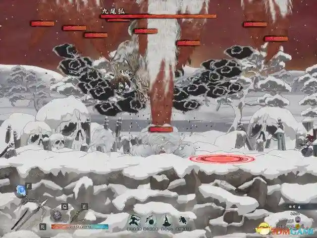 《月风魔传:不朽之月》图文攻略,剧情流程攻略(含“剧情流程”“打法要点”“BOSS战”)。《月风魔传:不朽之月》是一款和风横版动作游戏,游戏采用非线性迷宫,与优秀的砍杀系统融为一体,讲述月族家主持刀维护正义,铲除罪恶的故事。游戏比较硬核,难度和黑魂类似,比较考验玩家的技巧,死亡惩罚也相当重,想挑战高难度或者享受砍杀的刺激的玩家,不妨一试。序章序章教学关,拿上刀,左键攻击,右键格挡,shift闪避,空格跳跃,连击硬直,砍死敌人。按Q或者E射远程,但弹药稀少,一般不用来打小兵。骷髅怪是最低级的敌人,直接上去砍就行了。可以在设置里面自定义按键,将闪避绑定到更舒服的位置,例如笔者将其绑定到鼠标中键,操作难度就大大降低了。跳跃的时候,二段跳可以跳得更远,如果要下去,就空格+S。回到基地,捡起地上的武器开始闯关。这里说一下,每次死亡之后都会返回到这里,进度会被重置,所有道具丢失,这是本游戏最难的地方。边地忌地骷髅兵很好对付,上去连击弄死,弓箭手需要用跳跃躲开,格挡的时候,对操作要求很高,不建议格挡。空格+S跳下去,然后一直往右边走,路上可以开箱子拿到武器,武器随机,品质也是随机,看脸。遇到炸弹怪的时候,除了要躲开炸弹外,主要打法就是上去近战击杀。关于武器,棒子不推荐,这种武器伤害高,但是攻速特别慢,极其容易被敌人攻击,除了棒子这种慢攻速武器,其他的都行,推荐用刀或者双刀。下图这种怪,暂且叫他猛男吧,这种怪拿着棒子,伤害特别高,一下可以打掉你一半的血,所以在战斗的时候,上去砍两刀就闪避走,不要贪刀,要慢慢磨死。走到尽头后,跳下去,再往左边走,路上遇到石碑,互动可以拿到血瓶。在战斗的时候,最好不用格挡,而是用闪避,这样会触发暴击,打出的伤害可以秒掉精英怪。下图这种黄颜色的传送门可以进去逛逛,里面是商店,武器不用买,因为开箱子就能刷到,材料还是值得一买的。走到尽头再上去,下图这里就是出口,进去打BOSS。BOSS战-龙骨鬼第一章BOSS非常好打,跳跃+连击砍头部,这样便可顺带砍到其他部位,造成数倍的伤害,而攻击手部将其摧毁可以瘫痪掉BOSS的武力,如果BOSS发动攻击,就使用跳跃来躲避。打完后,可以用搜集到的材料对武器进行升级,也可以用魂升级自身,建议优先升级技,堆叠武器伤害。业火断崖这一关还是一样的打法,只是要注意鬼脸怪的冲击,可以用格挡挡掉攻击,如果当前武器没有格挡招式,可以用跳跃来躲避。然后就是潜伏在地上的小怪,这种小怪攻击的时候会施加流血效果,务必用高攻速武器打,不要让他攻击到,不然一直流血会很吃亏。流程还是探索地图然后找出口,出口在地图的左边。BOSS战-大百足形态1:盘踞此时跳上去砍就行,因为这样会砍到多个部位,伤害较高。形态2,:侧翼钻地喷射远程此时,远离BOSS,闪避掉远程攻击。如果在BOSS钻出来的时候就跳上去用闪避砍的话,就会触发暴击,打断施法。形态3:撞击大招这个大招非常好躲,BOSS冲过来的时候,跳跃,跳到BOSS身上砍,不仅能躲开攻击,而且也能造成伤害。云霞双峰开局砍掉两边的恶魔眼,驱散迷雾。注意,这一关的出口就在入口上面一层,需要你驱散迷雾才能进去。这一关主要的威胁就是天上的鸟会发射毒炸弹,需要你优先从上面走,将天上的鸟清除掉,不然在和其他敌人混战的时候,容易被炸。然后就是迷雾问题,清除迷雾的方法就是摧毁地图上的恶魔眼,只要跟着紫色迷雾走就能找到。关于拿着大钟的壮汉,打正面会没有伤害,需要闪避绕后,背刺打出伤害。BOSS战-双天鬼这两个BOSS其实也不难,首先去打黄颜色的鬼,不难,跳上去砍就行了。黄颜色鬼残血后,会放大招,也不难躲,地上有黄颜色闪电的,就是BOSS攻击的区域,躲开就行。杀死闪电鬼后,再去打风鬼,风刃的躲法也简单,跳跃避开即可。靠近BOSS,近战上去连击,建议躲在边缘砍。梦幻游廊歌女的打法,远程声波跳跃躲掉,闪避近身砍死。蠕虫是一种很弱的敌人,如果有双刀的话,建议拿双刀砍,右键大风车可以砍死一大片敌人。般若是这一关比较麻烦的敌人,它蓄力后会发动冲击,此时要用闪避绕后背刺,因为只有这样,才能打出伤害,不然如果正面砍的话,没有伤害。来到楼梯口,互动进去。暗世界的出口就是如下图这种传送门,互动之后回到明世界。如下图箭头所指,出口就在最下面一层。BOSS战:土蜘蛛本关的要点:如下图箭头所指,下雪的地方就是BOSS突袭的位置,不要被打中了,一发残血不是闹着玩的。打法就是跑上门连击砍。另外,关卡中会刷一些小怪,只需要让他们数量不要太多就行,留下一两个不杀也没事,专心去打BOSS。强化和激活BOSS战之后就可以强化以及激活武器,强化的意思是,使用材料强化武器,但不会立即生效。如果要让强化生效,就要去激活,将武器的各个技能给点上。另外,武器段位越高,伤害越高,如果要获得高段位武器,就要深入流程,流程越往后,段位越高。荒波大洞游戏的路非常好走,一直往右走到头就行。走在路上的时候,BOSS也会刷出,但仅仅是干扰你,没什么威胁,突出的射弹速度很慢,只要保持移动,就不可能击中你。打人鱼的时候注意了,格挡闪避都不好使,最好的打法就是近身,然后跳跃+攻击,由于人鱼尾部攻击是横扫,只要你在空中,就打不中你。BOSS战:五头水龙没啥难度,直接跳到小船上,砍BOSS就行,建议用矛打,因为范围广,所以能攻击到多个部位。BOSS大招的时候,跳到位置高的小船上就能躲开攻击。无穷雪原这一关,不要走下面,因为全是尖刺陷阱。走上面,路也不难找,一直往左走即可。敌人都是很常见的类型,建议用矛打,三连击硬直非常好用。下图就是本关的地图,可以发现,出口就在最左边的位置。BOSS战:九尾狐九尾狐是最好打的BOSS,BOSS的攻击位置会以红圈标注,非常好躲。BOSS攻击完了后,你就可以去砍它的尾巴了,然后进入二阶段。二阶段同理,也是标注红圈攻击位置,只是数量变多了而已,打法就是站在地图中间,这样容易躲。躲开攻击后,再继续砍,BOSS硬直后,上去砍头,触发必杀即可。古战场遗迹你终于找到了兄长,然而你却发现,兄长因为嫉妒而背叛了家族,必须得大义灭亲!两个阶段,都不难,第一阶段,建议用双刀,上去连击砍翻即可。第二阶段也是同理,和一阶段一样,双刀上去砍,速战速决,不要拖得太久,放大招的时候,用跳跃连击打。古都古都地图难度极高,首先就是陷阱,陷阱会喷射毒雾,让你中毒,但有攻击频率,趁着没有激活的时候,赶紧走掉。然后就是狮鹫,狮鹫的攻击有两段,第一段,冲过来蓄力,第二段,蓄力完了后砸下来重击,所以,只要在第一段蓄力的时候躲开就行。最难打的敌人是下图这种武士,他可以一发打残你,甚至秒杀,所以务必注意了,一定要拉近距离,近战缠斗,不要拉开距离,不然会被远程一发秒。近战的时候,在他攻击的时候,闪避绕后,最好用长矛打,长矛绕后,三连击打出硬直击飞,然后再不断地三连击就行。注意,第一次攻击的时候,一定要绕后三连击,不然攻击会被打断。然后就是冰柱陷阱,一旦被击中就会被冻结,给敌人可乘之机。不过本身没什么伤害。流程也简单,寻找开关,激活传送门,一直深入关卡即可。BOSS战:天津斗须大章鱼BOSS,主要的打法就是先断须,断须能破防,破防后就可以上去砍头,触发必杀技。如下图箭头所指,场景中出现这种影子的时候,其实就代表BOSS攻击的位置,及时躲开,不然会被击中。然后就是下图这种情况,紫色圆盘形成的时候,就要远离,不然会被激光击中。BOSS蓄力大招的时候,站到如下图箭头所指的平台上就能躲开。大章鱼就是最终BOSS,击杀它,你就清理掉了邪恶BOSS,任务完成,游戏完结。插图49 《月风魔传:不朽之月》图文攻略,剧情流程攻略(含“剧情流程”“打法要点”“BOSS战”)。《月风魔传:不朽之月》是一款和风横版动作游戏,游戏采用非线性迷宫,与优秀的砍杀系统融为一体,讲述月族家主持刀维护正义,铲除罪恶的故事。游戏比较硬核,难度和黑魂类似,比较考验玩家的技巧,死亡惩罚也相当重,想挑战高难度或者享受砍杀的刺激的玩家,不妨一试。序章序章教学关,拿上刀,左键攻击,右键格挡,shift闪避,空格跳跃,连击硬直,砍死敌人。按Q或者E射远程,但弹药稀少,一般不用来打小兵。骷髅怪是最低级的敌人,直接上去砍就行了。可以在设置里面自定义按键,将闪避绑定到更舒服的位置,例如笔者将其绑定到鼠标中键,操作难度就大大降低了。跳跃的时候,二段跳可以跳得更远,如果要下去,就空格+S。回到基地,捡起地上的武器开始闯关。这里说一下,每次死亡之后都会返回到这里,进度会被重置,所有道具丢失,这是本游戏最难的地方。边地忌地骷髅兵很好对付,上去连击弄死,弓箭手需要用跳跃躲开,格挡的时候,对操作要求很高,不建议格挡。空格+S跳下去,然后一直往右边走,路上可以开箱子拿到武器,武器随机,品质也是随机,看脸。遇到炸弹怪的时候,除了要躲开炸弹外,主要打法就是上去近战击杀。关于武器,棒子不推荐,这种武器伤害高,但是攻速特别慢,极其容易被敌人攻击,除了棒子这种慢攻速武器,其他的都行,推荐用刀或者双刀。下图这种怪,暂且叫他猛男吧,这种怪拿着棒子,伤害特别高,一下可以打掉你一半的血,所以在战斗的时候,上去砍两刀就闪避走,不要贪刀,要慢慢磨死。走到尽头后,跳下去,再往左边走,路上遇到石碑,互动可以拿到血瓶。在战斗的时候,最好不用格挡,而是用闪避,这样会触发暴击,打出的伤害可以秒掉精英怪。下图这种黄颜色的传送门可以进去逛逛,里面是商店,武器不用买,因为开箱子就能刷到,材料还是值得一买的。走到尽头再上去,下图这里就是出口,进去打BOSS。BOSS战-龙骨鬼第一章BOSS非常好打,跳跃+连击砍头部,这样便可顺带砍到其他部位,造成数倍的伤害,而攻击手部将其摧毁可以瘫痪掉BOSS的武力,如果BOSS发动攻击,就使用跳跃来躲避。打完后,可以用搜集到的材料对武器进行升级,也可以用魂升级自身,建议优先升级技,堆叠武器伤害。业火断崖这一关还是一样的打法,只是要注意鬼脸怪的冲击,可以用格挡挡掉攻击,如果当前武器没有格挡招式,可以用跳跃来躲避。然后就是潜伏在地上的小怪,这种小怪攻击的时候会施加流血效果,务必用高攻速武器打,不要让他攻击到,不然一直流血会很吃亏。流程还是探索地图然后找出口,出口在地图的左边。BOSS战-大百足形态1:盘踞此时跳上去砍就行,因为这样会砍到多个部位,伤害较高。形态2,:侧翼钻地喷射远程此时,远离BOSS,闪避掉远程攻击。如果在BOSS钻出来的时候就跳上去用闪避砍的话,就会触发暴击,打断施法。形态3:撞击大招这个大招非常好躲,BOSS冲过来的时候,跳跃,跳到BOSS身上砍,不仅能躲开攻击,而且也能造成伤害。云霞双峰开局砍掉两边的恶魔眼,驱散迷雾。注意,这一关的出口就在入口上面一层,需要你驱散迷雾才能进去。这一关主要的威胁就是天上的鸟会发射毒炸弹,需要你优先从上面走,将天上的鸟清除掉,不然在和其他敌人混战的时候,容易被炸。然后就是迷雾问题,清除迷雾的方法就是摧毁地图上的恶魔眼,只要跟着紫色迷雾走就能找到。关于拿着大钟的壮汉,打正面会没有伤害,需要闪避绕后,背刺打出伤害。BOSS战-双天鬼这两个BOSS其实也不难,首先去打黄颜色的鬼,不难,跳上去砍就行了。黄颜色鬼残血后,会放大招,也不难躲,地上有黄颜色闪电的,就是BOSS攻击的区域,躲开就行。杀死闪电鬼后,再去打风鬼,风刃的躲法也简单,跳跃避开即可。靠近BOSS,近战上去连击,建议躲在边缘砍。梦幻游廊歌女的打法,远程声波跳跃躲掉,闪避近身砍死。蠕虫是一种很弱的敌人,如果有双刀的话,建议拿双刀砍,右键大风车可以砍死一大片敌人。般若是这一关比较麻烦的敌人,它蓄力后会发动冲击,此时要用闪避绕后背刺,因为只有这样,才能打出伤害,不然如果正面砍的话,没有伤害。来到楼梯口,互动进去。暗世界的出口就是如下图这种传送门,互动之后回到明世界。如下图箭头所指,出口就在最下面一层。BOSS战:土蜘蛛本关的要点:如下图箭头所指,下雪的地方就是BOSS突袭的位置,不要被打中了,一发残血不是闹着玩的。打法就是跑上门连击砍。另外,关卡中会刷一些小怪,只需要让他们数量不要太多就行,留下一两个不杀也没事,专心去打BOSS。强化和激活BOSS战之后就可以强化以及激活武器,强化的意思是,使用材料强化武器,但不会立即生效。如果要让强化生效,就要去激活,将武器的各个技能给点上。另外,武器段位越高,伤害越高,如果要获得高段位武器,就要深入流程,流程越往后,段位越高。荒波大洞游戏的路非常好走,一直往右走到头就行。走在路上的时候,BOSS也会刷出,但仅仅是干扰你,没什么威胁,突出的射弹速度很慢,只要保持移动,就不可能击中你。打人鱼的时候注意了,格挡闪避都不好使,最好的打法就是近身,然后跳跃+攻击,由于人鱼尾部攻击是横扫,只要你在空中,就打不中你。BOSS战:五头水龙没啥难度,直接跳到小船上,砍BOSS就行,建议用矛打,因为范围广,所以能攻击到多个部位。BOSS大招的时候,跳到位置高的小船上就能躲开攻击。无穷雪原这一关,不要走下面,因为全是尖刺陷阱。走上面,路也不难找,一直往左走即可。敌人都是很常见的类型,建议用矛打,三连击硬直非常好用。下图就是本关的地图,可以发现,出口就在最左边的位置。BOSS战:九尾狐九尾狐是最好打的BOSS,BOSS的攻击位置会以红圈标注,非常好躲。BOSS攻击完了后,你就可以去砍它的尾巴了,然后进入二阶段。二阶段同理,也是标注红圈攻击位置,只是数量变多了而已,打法就是站在地图中间,这样容易躲。躲开攻击后,再继续砍,BOSS硬直后,上去砍头,触发必杀即可。古战场遗迹你终于找到了兄长,然而你却发现,兄长因为嫉妒而背叛了家族,必须得大义灭亲!两个阶段,都不难,第一阶段,建议用双刀,上去连击砍翻即可。第二阶段也是同理,和一阶段一样,双刀上去砍,速战速决,不要拖得太久,放大招的时候,用跳跃连击打。古都古都地图难度极高,首先就是陷阱,陷阱会喷射毒雾,让你中毒,但有攻击频率,趁着没有激活的时候,赶紧走掉。然后就是狮鹫,狮鹫的攻击有两段,第一段,冲过来蓄力,第二段,蓄力完了后砸下来重击,所以,只要在第一段蓄力的时候躲开就行。最难打的敌人是下图这种武士,他可以一发打残你,甚至秒杀,所以务必注意了,一定要拉近距离,近战缠斗,不要拉开距离,不然会被远程一发秒。近战的时候,在他攻击的时候,闪避绕后,最好用长矛打,长矛绕后,三连击打出硬直击飞,然后再不断地三连击就行。注意,第一次攻击的时候,一定要绕后三连击,不然攻击会被打断。然后就是冰柱陷阱,一旦被击中就会被冻结,给敌人可乘之机。不过本身没什么伤害。流程也简单,寻找开关,激活传送门,一直深入关卡即可。BOSS战:天津斗须大章鱼BOSS,主要的打法就是先断须,断须能破防,破防后就可以上去砍头,触发必杀技。如下图箭头所指,场景中出现这种影子的时候,其实就代表BOSS攻击的位置,及时躲开,不然会被击中。然后就是下图这种情况,紫色圆盘形成的时候,就要远离,不然会被激光击中。BOSS蓄力大招的时候,站到如下图箭头所指的平台上就能躲开。大章鱼就是最终BOSS,击杀它,你就清理掉了邪恶BOSS,任务完成,游戏完结。插图49