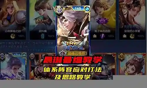 王者荣耀大唐教学阵容