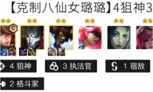 狙神克制璐璐阵容搭配