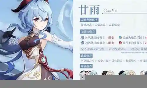 甘雨双冰阵容搭配有钟离