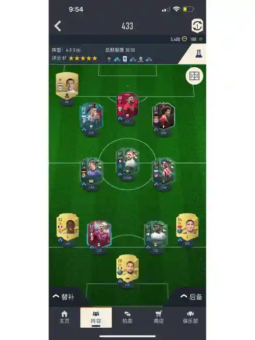 fut阵容升级