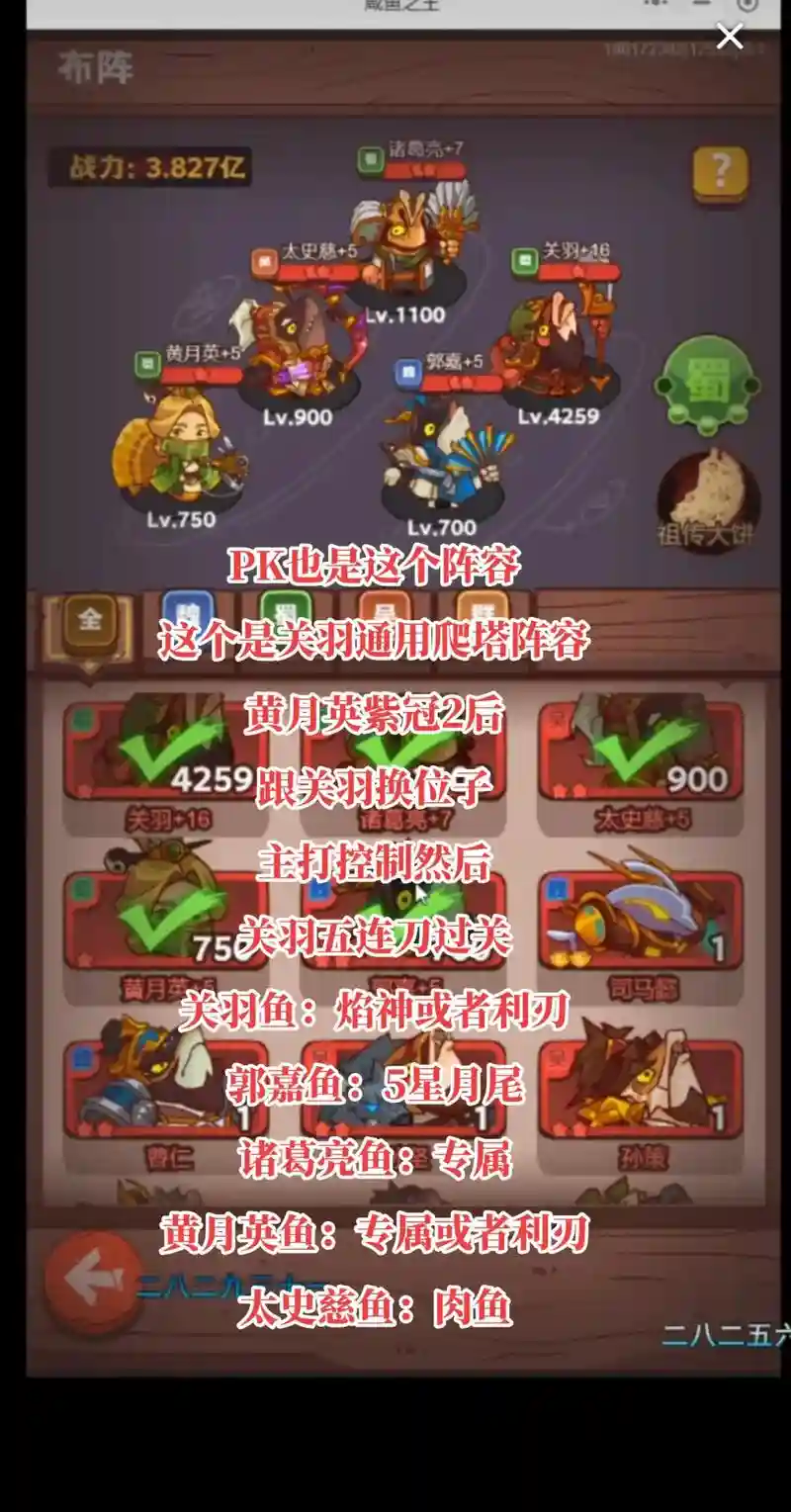关羽阵容解析