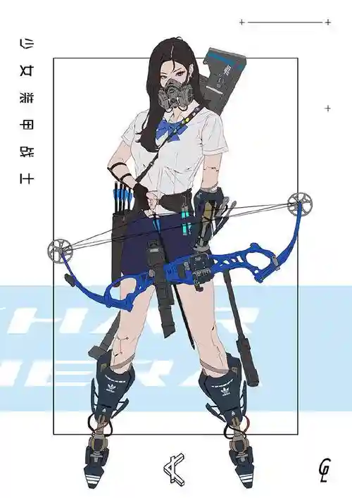 机械手臂作为武器的动漫人物插图