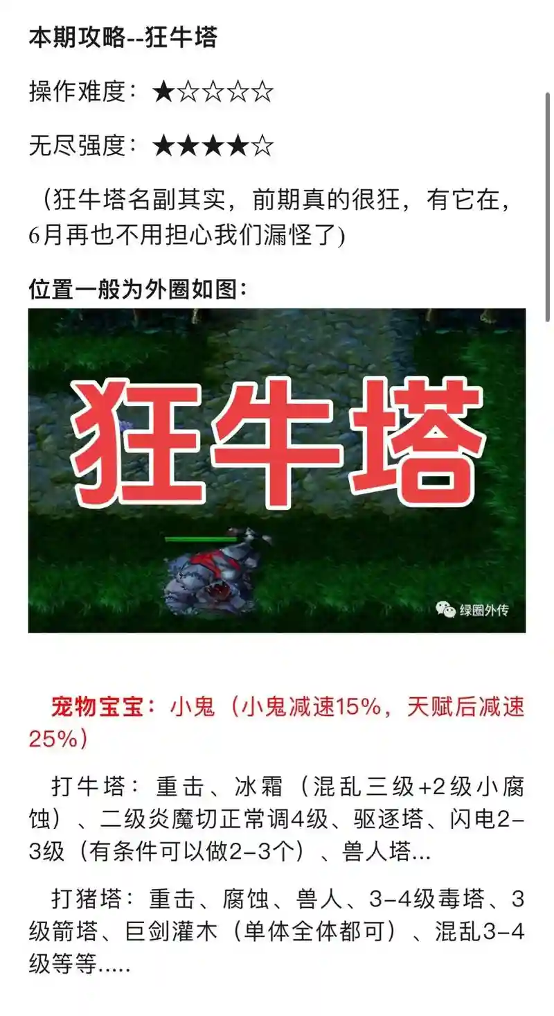 狂牛塔技能介绍