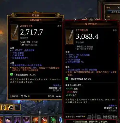 暗黑3稀有装备升级远古插图