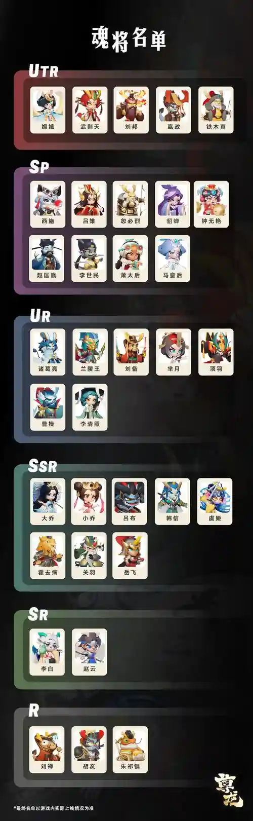 名将魂阵容插图
