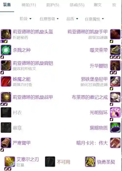 313惩戒骑pvp装备插图