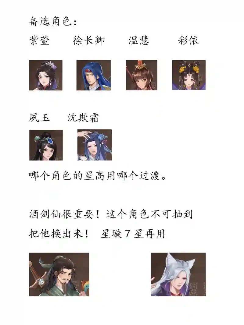 奇侠传最强阵容插图1