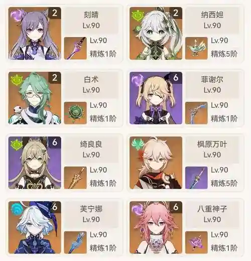 刻睛阵容搭配