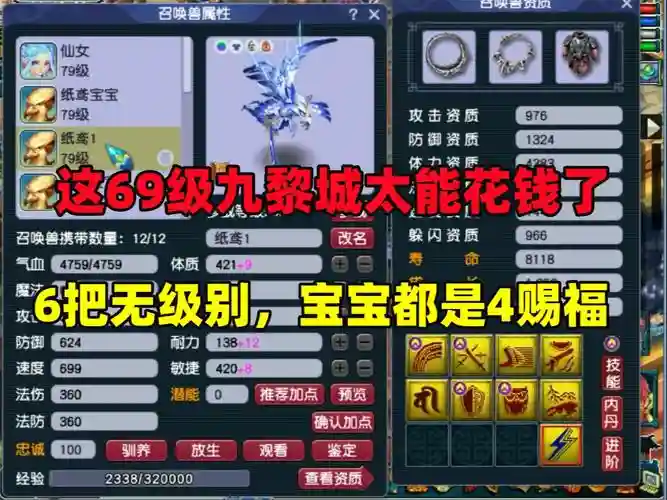 梦幻西游69宝宝贵