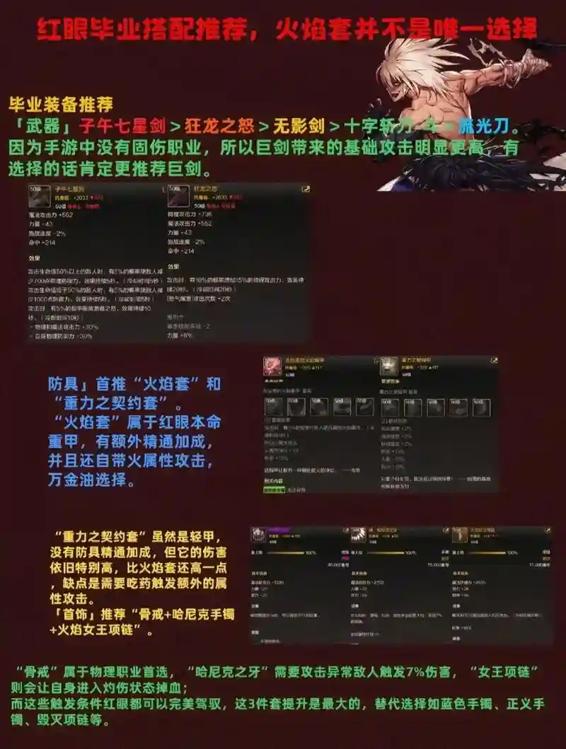 地下城与勇士70红眼装备分配，dnf红眼70级装备选择插图