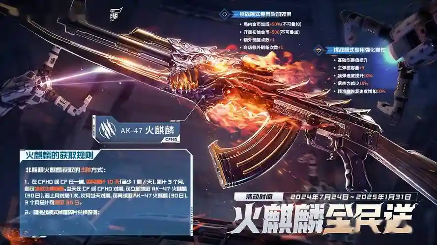 cf每月永久武器，穿越火线送的最好的永久武器