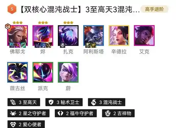 混沌阵容搭配，混沌怎么配兵