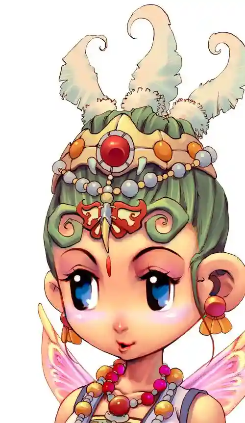 梦幻西游手游q版玄彩蛾，梦幻西游玄彩娥拿滑板图片插图