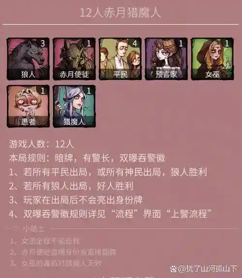 狼人杀12人阵容搭配插图