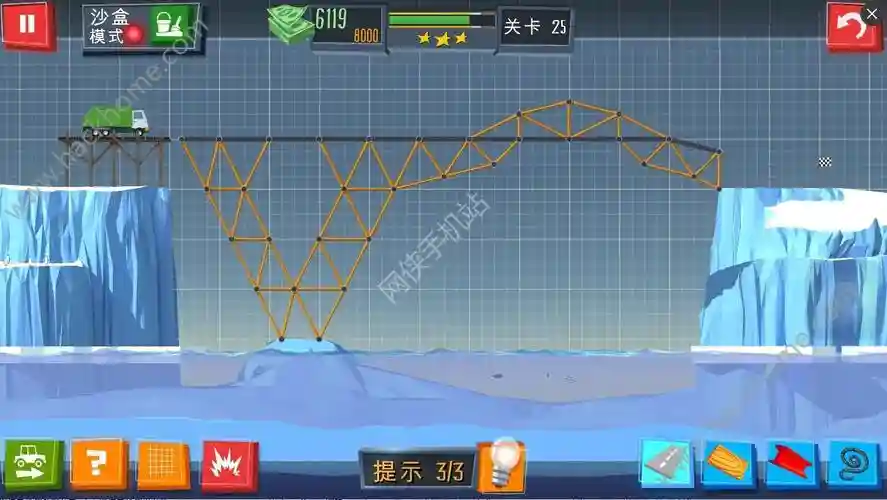 建桥专家攻略17关，建桥专家第19关