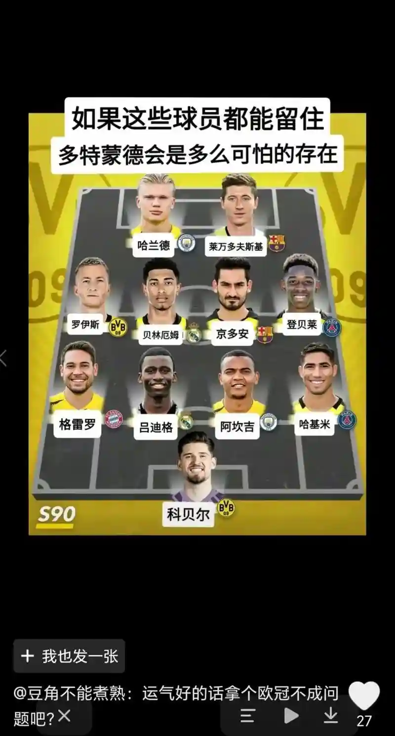 多特蒙德流浪者阵容搭配，多特蒙德最强时期插图1