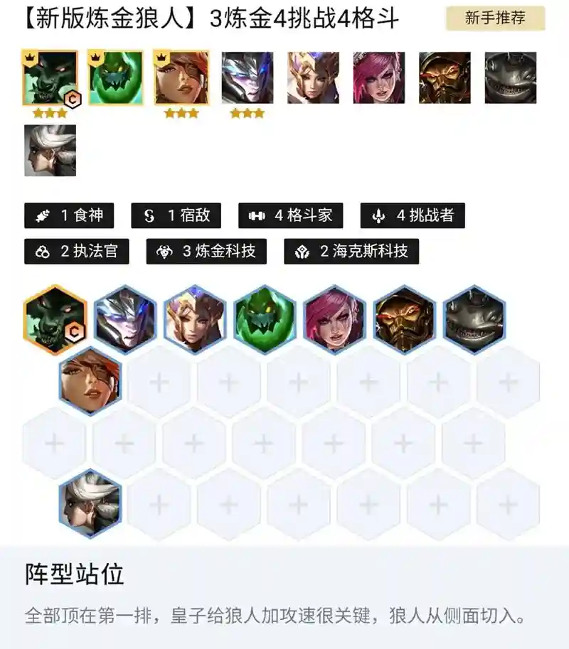 云顶最新炼金狼人阵容搭配，云顶狼人怎么搭配插图